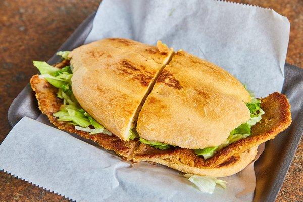 breaded chicken torta sandwich