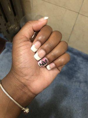 French with one finger design