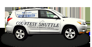 Our Courtesy Shuttle! Free pick up and drop off