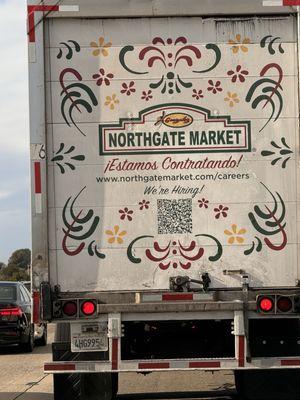 This Northgate Market truck was driving recklessly and dangerously on I-5, cutting off and pushing other cars off the lane