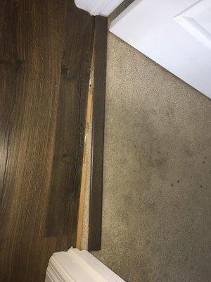 Broken floor strip