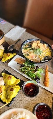 Veggie Ramen, shrimp tempura only came with 3