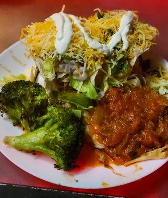 Chaos Kitchen (@dufschaoskitchen) Pop Up: Chicken Parmesean, Tacos, and Steamed Broccoli