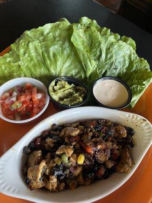 Chicken lettuce wraps