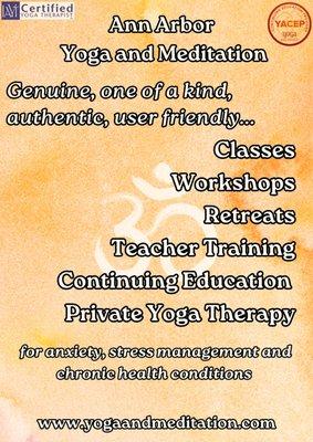 Ann Arbor Yoga and Meditation offerings 2024