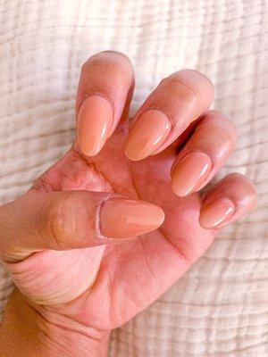 SNS Almond Shape nails