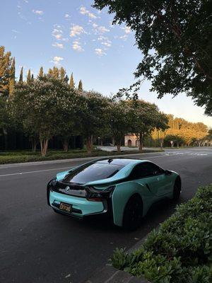 Tiffany Blue Wrap on BMW i8