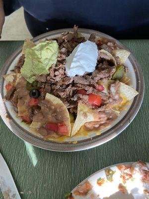 The super nachos with Asada. My wife said they were a bit underwhelming. Lacking a bit of flavor.