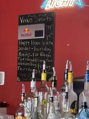 Happy hour specials