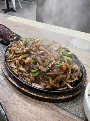 Sizzling beef