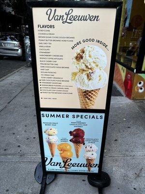 Flavors and Summer Specials