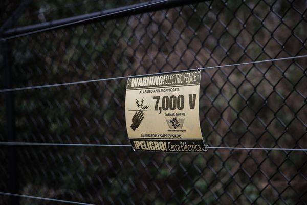 A 7000V electric fence helps keep NoDa Self Storage the safest of facilities.