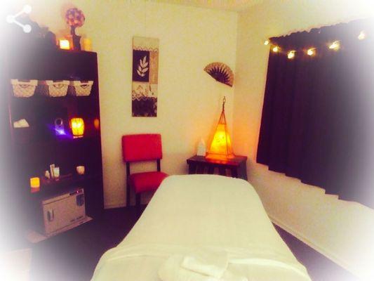 Therapy massage room