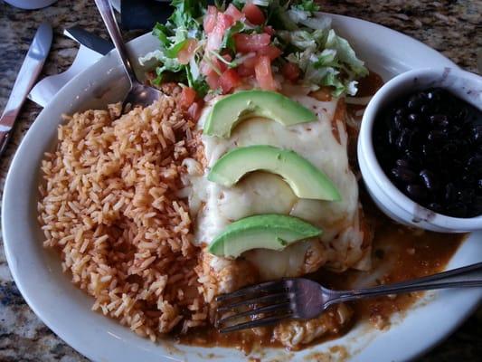 The Diablo Chicken looks just like it does on the front of the menu!