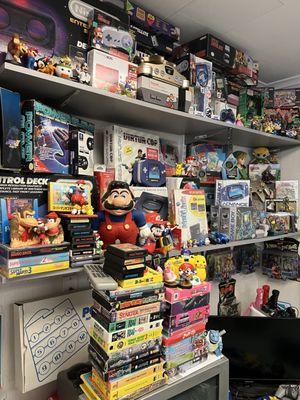 Not just video games and consoles, but also collectible merchandise and accessories!