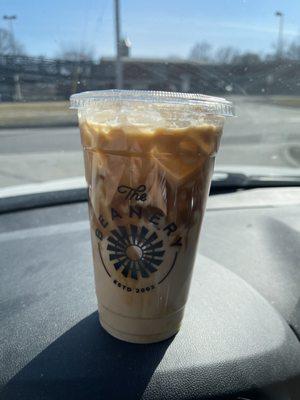 Ice Carmel latte