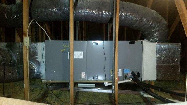 Artic air handler/system installation in progress