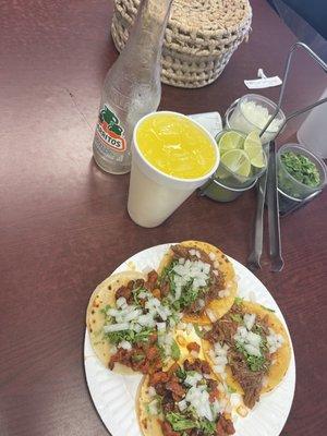 Al pastor and birria tacos. Delicious.