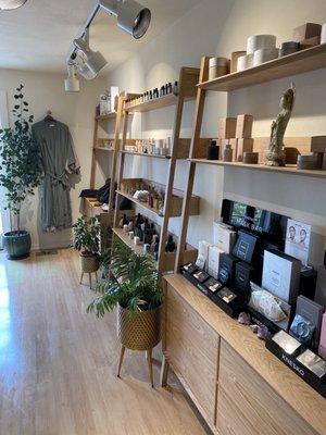 Boutique at Nahara featuring ecoluxe goods.