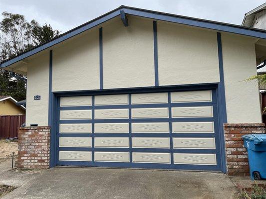 Arnel did a great job of prepping and painting my garage door!