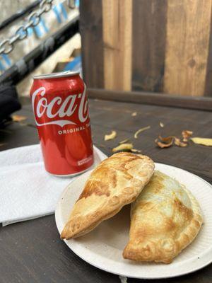 2 empanadas + a coke = happiness