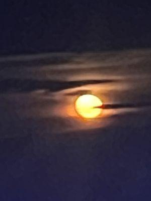 Moonrise over the Atlantic as seen from The Ocean Club.