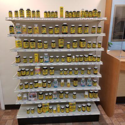 Vitamins. Buy from our large selection of vitamins. Or Special order your favorites.