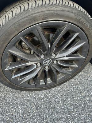 Wheels look just as dirty as they did going in the car wash!