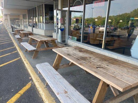 Plenty of outdoor seating.