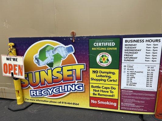 Nice staff and fast service!  Please save our environment and recycle.