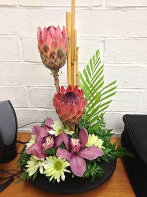 The freestyle arrangement  that Honolulu Florist made.