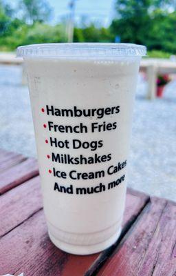 7/8/24 regular Milkshake $6.25