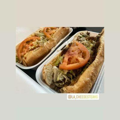 Delicious cheesesteaks  put in your orders @310-972-1985