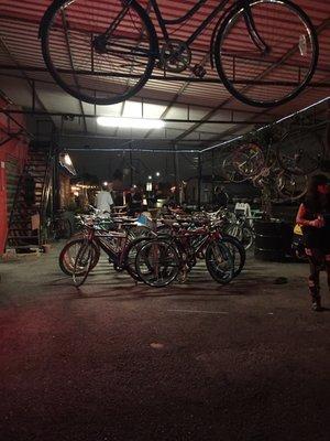 Patio of Southtown bike shop