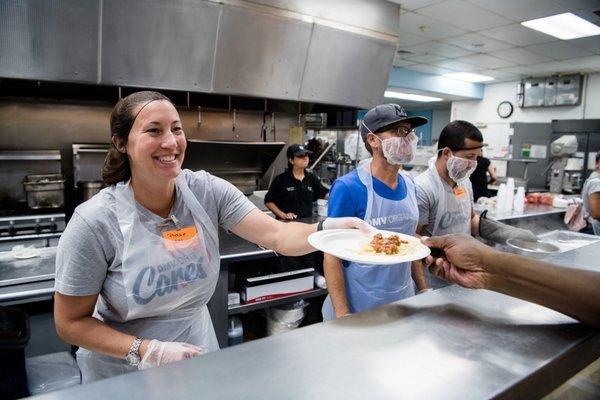 Volunteers helped Father Joe's Villages serve over 1.1 million meals last year!