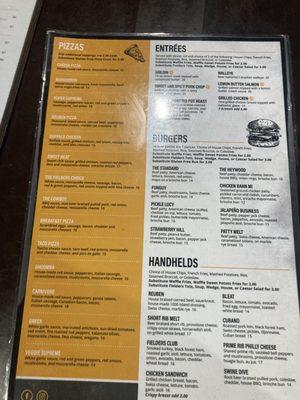 Menu as of Feb '24