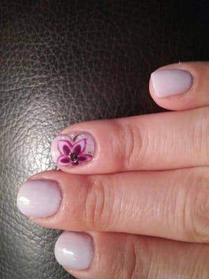 Great job for  shellac manicure and nail design!