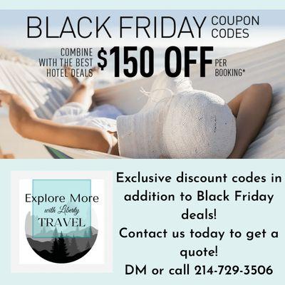 Black Friday deals in Caribbean and Mexico!