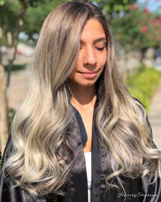 Ashy Blonde Bayalage ombré