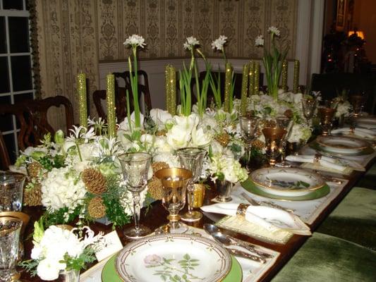 Custom linen and tableware