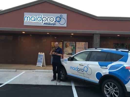 MaidPro Pittsburgh with Mike McGowan, Heidi and Company Car