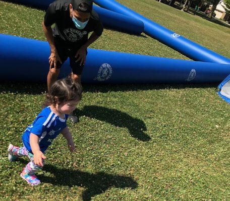 Thumpers (2-3 yr olds) class, at Clarkson Park, Northfield.