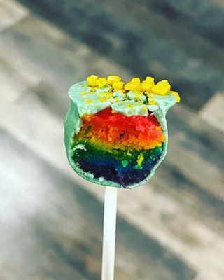 St Patrick's day cake pop