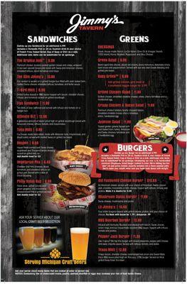 Jimmy's Menu