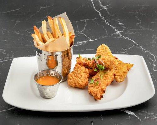 Chicken tenders and fries