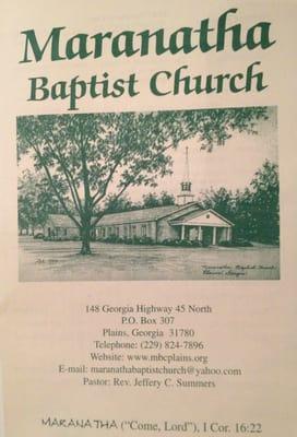 Church program