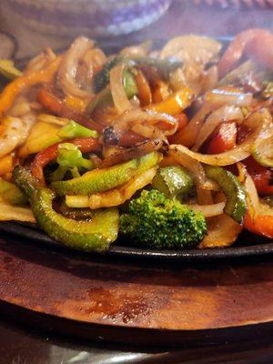 Veggie fajitas