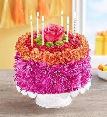 What the flower cake was supposed to look like