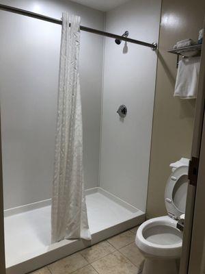 Shower and bathroom