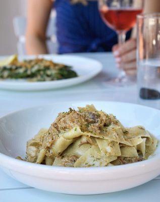 SUGO BIANCO, pappardelle, braised pork ragu, grana padano, lemon gremolata